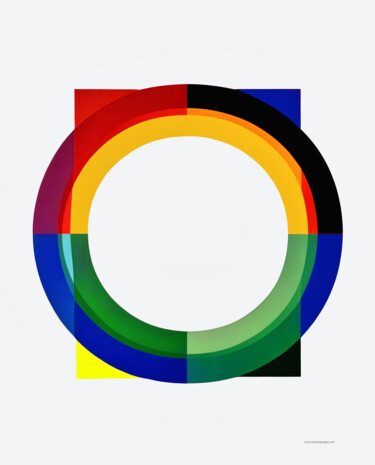 Digitale Kunst mit dem Titel "Olympic Rings VI" von Jochen Cerny, Original-Kunstwerk, Digitale Collage
