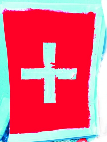 Schilderij getiteld "Day Switzerland" door Jordyw, Origineel Kunstwerk, Acryl