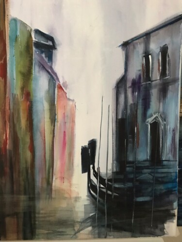Картина под названием "Venise" - Joele Ardans, Подлинное произведение искусства, Акварель