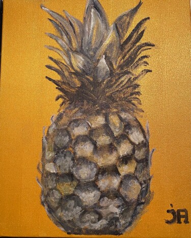 Peinture intitulée "Ananas 1" par Joele Ardans, Œuvre d'art originale, Acrylique
