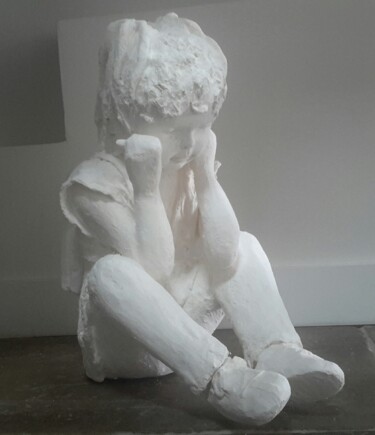 Sculptuur getiteld "Le caprice d'Alienor" door Joëlle Boutherin, Origineel Kunstwerk, Gips