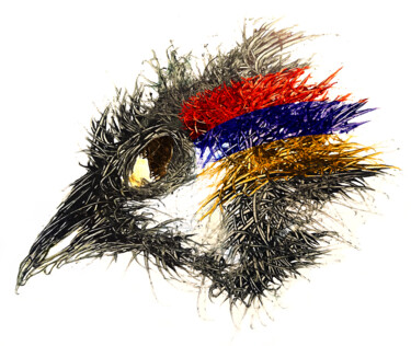 Arts numériques intitulée "Pandemi Bird Armeni…" par Johann Sidlo, Œuvre d'art originale, Peinture numérique