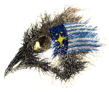 Arts numériques intitulée "Pandemi Bird Aricay…" par Johann Sidlo, Œuvre d'art originale, Peinture numérique