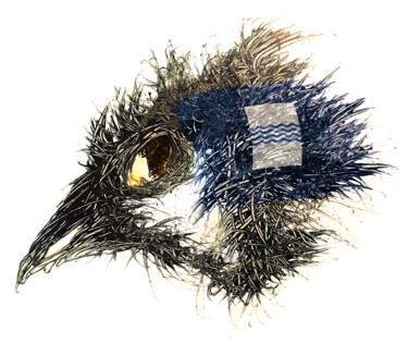 Digitale Kunst mit dem Titel "Pandemi Bird Basili…" von Johann Sidlo, Original-Kunstwerk, Digitale Malerei
