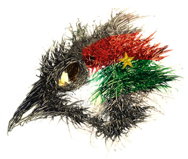 Arte digital titulada "Pandemi Bird Burkin…" por Johann Sidlo, Obra de arte original, Pintura Digital