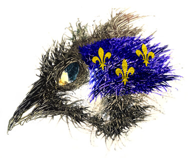Digital Arts titled "Pandemi Bird ILE-DE…" by Johann Sidlo, Original Artwork, Digital Painting