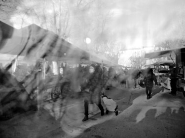 Fotografie getiteld "Le marché 3" door Johanna Bouvarel, Origineel Kunstwerk, Digitale fotografie Gemonteerd op Aluminium