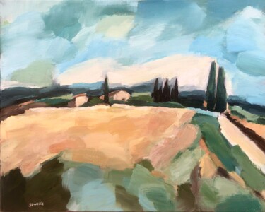 "Paysage de Provence" başlıklı Tablo Johanne Spinella tarafından, Orijinal sanat, Akrilik