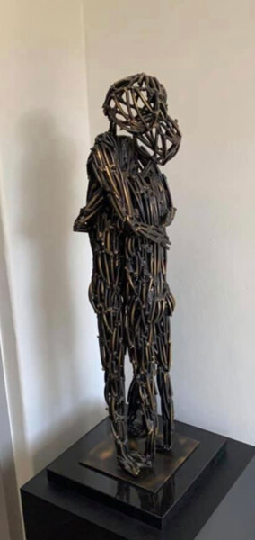Sculpture intitulée "Lovers" par John Pietersen, Œuvre d'art originale, Métaux