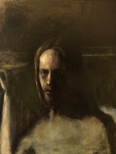 Painting titled "Portrait of a Man" by Johnhenry Tecklenburg Jh, Original Artwork