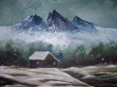 Painting titled "One Winter Afternoon" by Johnny E.S.J. Otilano, Original Artwork, Oil