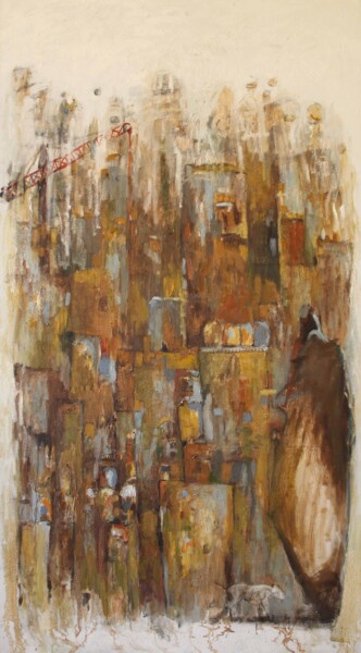 Painting titled "Beirut 2" by Johnny Semaan, Original Artwork, Oil