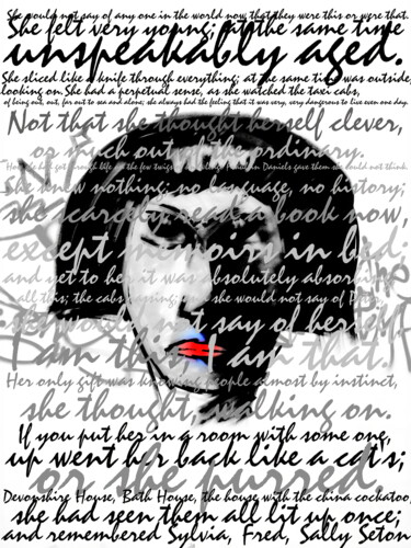 Grafika cyfrowa / sztuka generowana cyfrowo zatytułowany „Mrs. Dalloway” autorstwa Jokannan, Oryginalna praca, Malarstwo cyf…