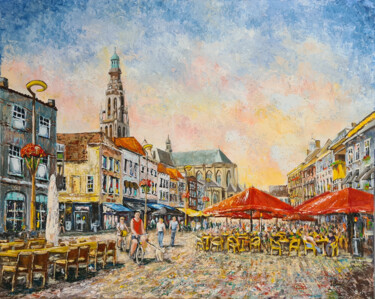 Картина под названием "Breda" - Joke Bennis, Подлинное произведение искусства, Акрил