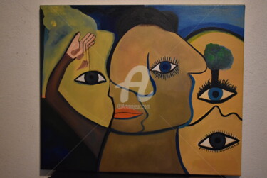 Peinture intitulée "abstract oil painti…" par Joky, Œuvre d'art originale, Huile