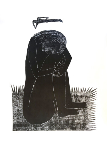 Printmaking titled "Aus der Serie Human…" by Jolanta Johnsson, Original Artwork, Embossing