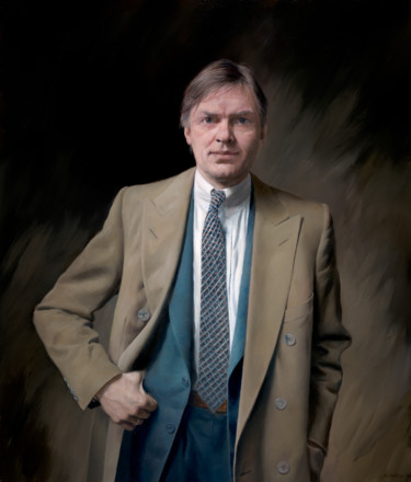 Peinture intitulée "Portrait of Smedvig" par Jon Bøe Paulsen, Œuvre d'art originale, Huile