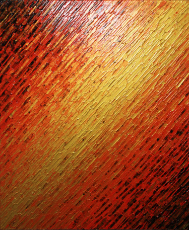 Painting titled "Texture couteau or…" by Jonathan Pradillon, Original Artwork, Acrylic Mounted on Wood Stretcher frame