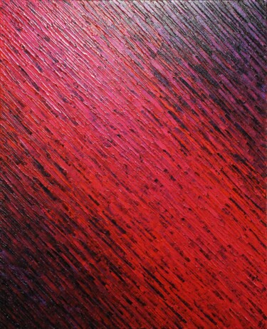 Malerei mit dem Titel "Texture couteau rou…" von Jonathan Pradillon, Original-Kunstwerk, Acryl Auf Keilrahmen aus Holz monti…