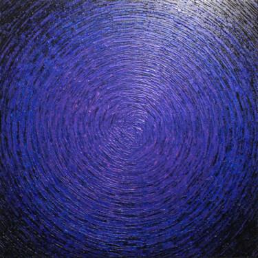 Peinture intitulée "Éclat violet bleu" par Jonathan Pradillon, Œuvre d'art originale, Acrylique Monté sur Châssis en bois