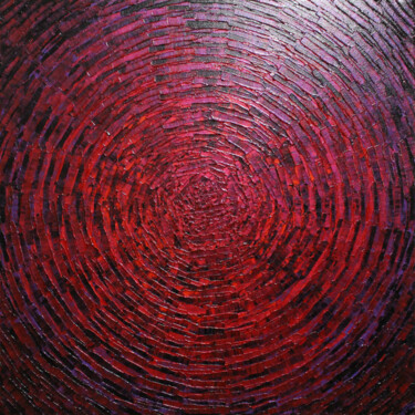 제목이 "Éclat de couleur ro…"인 미술작품 Jonathan Pradillon로, 원작, 아크릴 나무 들것 프레임에 장착됨