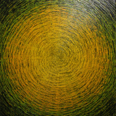 Pintura titulada "Éclat jaune vert." por Jonathan Pradillon, Obra de arte original, Acrílico Montado en Bastidor de camilla…