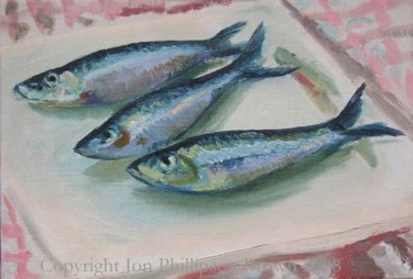 Painting titled "Las Sardinas" by Jon Phillipson Brown, Original Artwork, Other