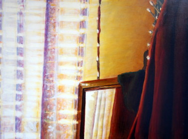 Painting titled "sunlight in the bed…" by Jon Phillipson Brown, Original Artwork, Oil