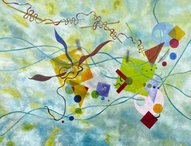 Картина под названием "Sinfonica" - Jordi Mimó, Подлинное произведение искусства, Масло