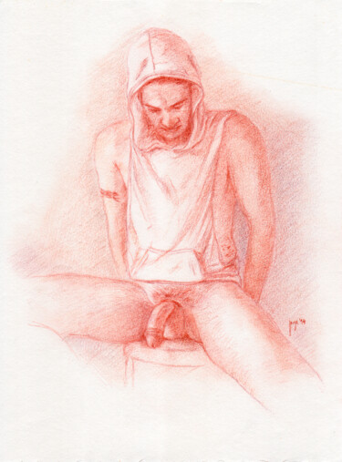 Drawing titled "Shy Graham" by Jorge Bandarra, Original Artwork, Conté