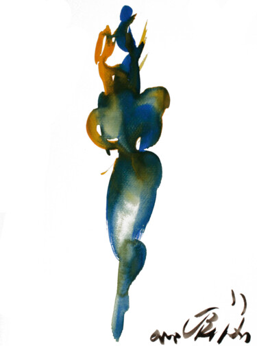 Peinture intitulée "ON YOU 3" par Jorge Berlato, Œuvre d'art originale, Aquarelle