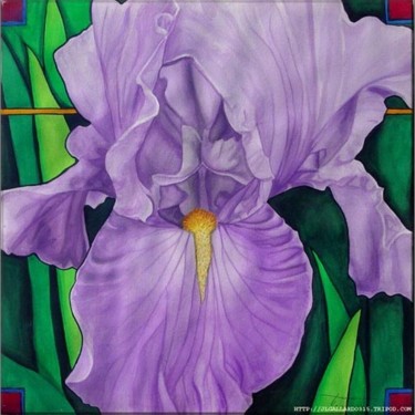 Pintura intitulada "Iris" por Jorge Gallardo, Obras de arte originais, Óleo