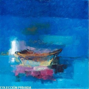 Pintura titulada "Azul" por Maria Isabel Bianchi, Obra de arte original