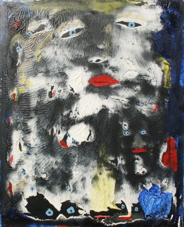 Peinture intitulée "cauchemards" par Georges Allin (JorJ), Œuvre d'art originale, Huile