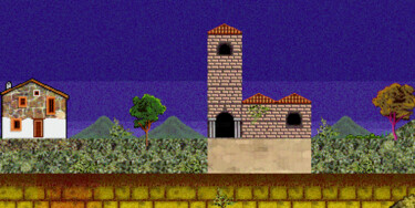 Digitale Kunst getiteld "monasterio y muralla" door Jose Antonio Cerqueiro Otero, Origineel Kunstwerk, 2D Digital Work