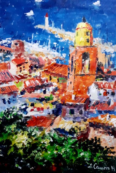 Pintura titulada "Saint Tropez. Franc…" por Jose Camero Hernandez, Obra de arte original, Acrílico