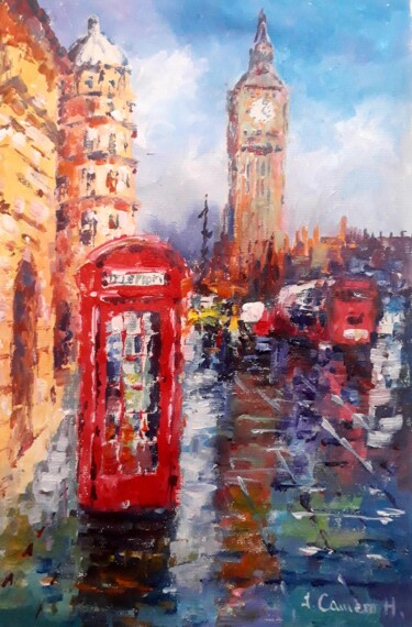 Painting titled "Londres. Acrilico s…" by Jose Camero Hernandez, Original Artwork, Acrylic