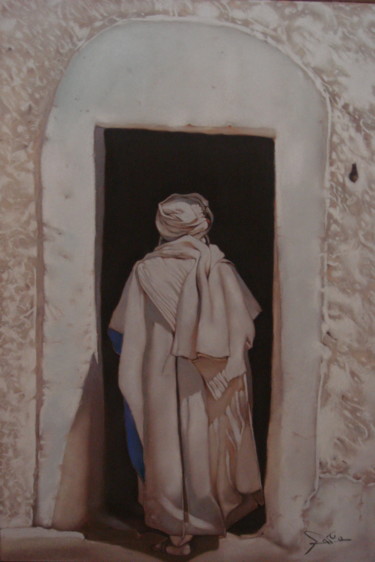 Dessin intitulée "Personnage" par José Garcia (GARBEL), Œuvre d'art originale, Pastel