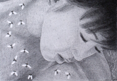 Drawing titled "Sueños (Dreams)" by José Gislero, Original Artwork, Graphite