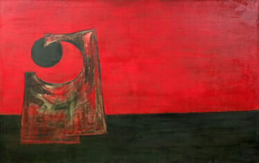 Pintura intitulada "Rostros sin Rostro…" por José Manuel Chamorro Chamorro, Obras de arte originais, Óleo Montado em Armação…