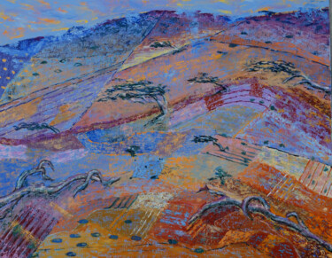 제목이 "Paisatge12"인 미술작품 Jose María Cal로, 원작, 기름 나무 들것 프레임에 장착됨