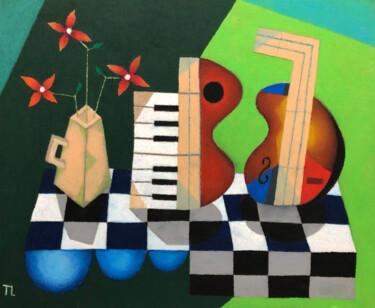 Pintura titulada "Mesa de Músico (Pat…" por José Roberto Teixeira Leite Junior, Obra de arte original, Pastel