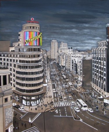 "De Madrid al cielo" başlıklı Tablo Madrid Sanz José María tarafından, Orijinal sanat, Petrol