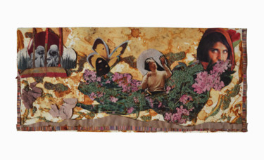 Colagens intitulada "Afghane" por Nelli, Obras de arte originais, Colagens