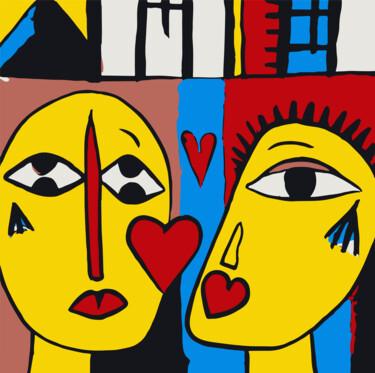 Digitale Kunst getiteld "LOVE FOR LOVE" door Josep Domènech, Origineel Kunstwerk, AI gegenereerde afbeelding