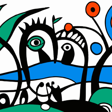 「ADAM AND EVE IN THE…」というタイトルのデジタルアーツ Josep Domènechによって, オリジナルのアートワーク, AI生成画像