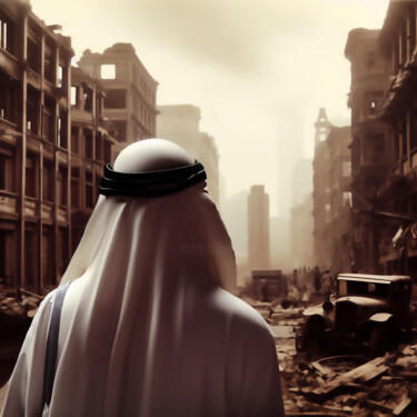 Digital Arts titled "Gaza" by Josep Domènech, Original Artwork, AI generated image