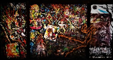 Painting titled "THE BROKEN CHAIN" by Joseph Urie, Original Artwork, Collages