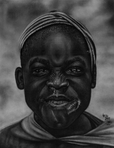 Drawing titled "Fierce" by Josephine Joshua (ArtsByJozzy), Original Artwork, Charcoal