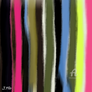 Digital Arts titled "verticales 2" by Joseph Pllo, Original Artwork, Digital Painting